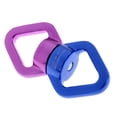 thumbnail image 3 of Greeniant Conector de cuerda giratoria de 360 ​​grados, equipo de montañismo, mosquetón giratorio, accesorio de aro de conexión, Hardware de rescate carpas Azul púrpura Greeniant OD002828-02, 3 of 6
