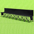 thumbnail image 3 of Yaheetech 8-Seat Portable Folding Camping Bench with High Backrest, Black, 3 of 8