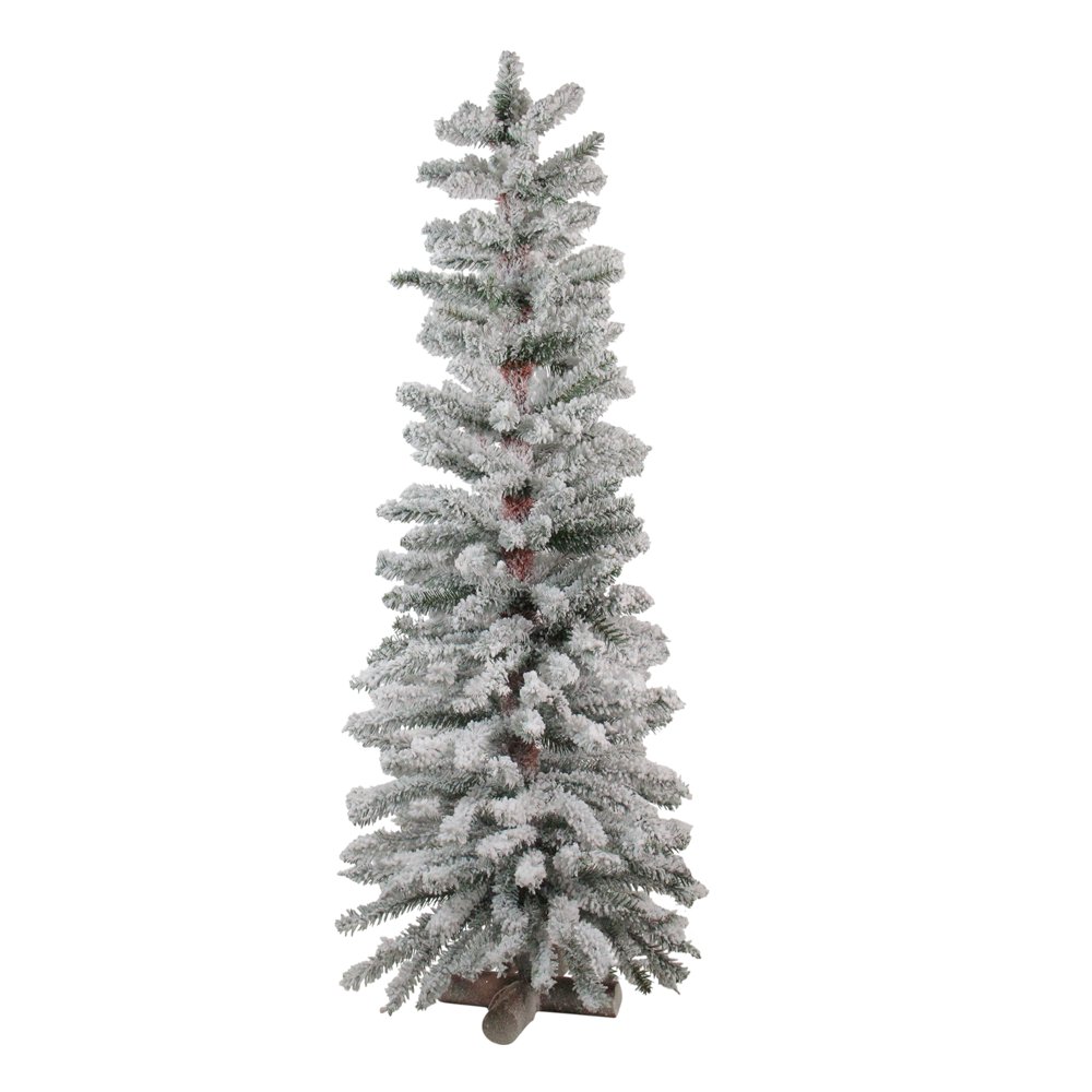 4' Flocked Winter Alpine Artificial Christmas Tree Unlit Walmart