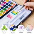 thumbnail image 4 of Set de acuarelas Finenolo de 50 colores con 8 pinceles, 4 of 7