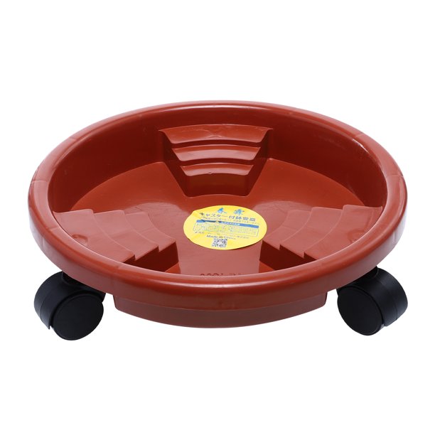 KAKOWELY 1 bandeja para macetas, base universal para macetas, bandeja para macetas con ruedas, platillo para plantas.