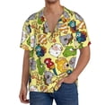 thumbnail image 3 of Haiem Animals Men's Casual Shirts Short Sleeve Button Down Shirts Fashion Textured Summer Beach Shirt-XX-Large, 3 of 7