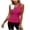 Hot Pink——Back to School Outfits for Women, variant on Tank Tops Women 3D Floral U Neck Sleeveless Shirts Slim Fit Trendy Going Out Tanks Orange M