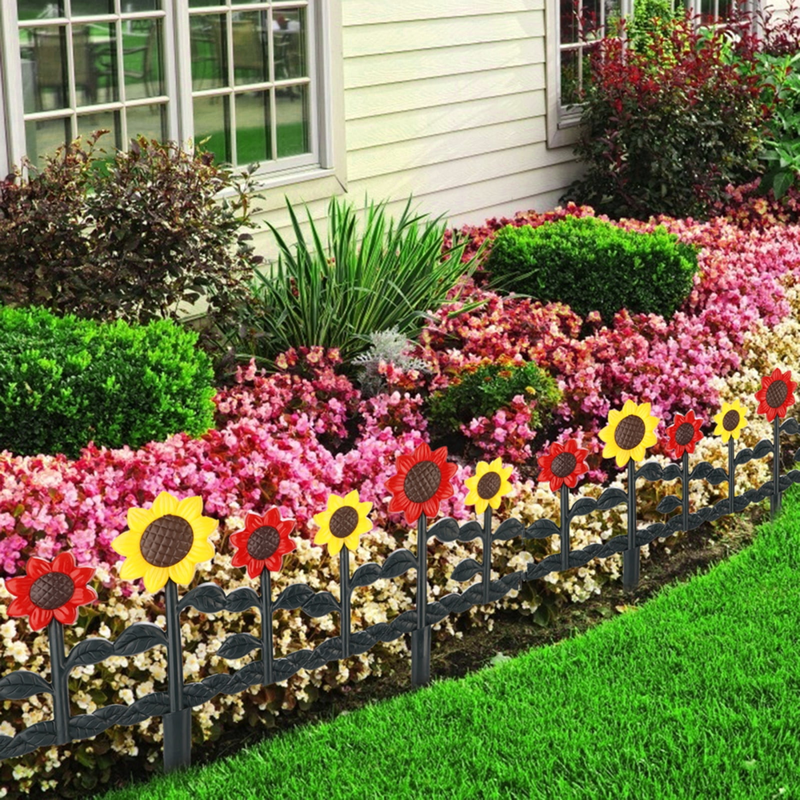 AYYUFE Decorative Garden Fence Reusable Plastic Waterproof Fencing Border Panel for Outdoor