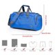 thumbnail image 3 of Bolsa De Viaje Bolsas de viaje al aire libre de tela Oxford bolsas de gimnasio deportivas cilíndricas impermeables (azul), 3 of 7