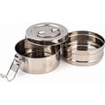 thumbnail image 3 of CABEN-2 Tier Stainless Steel Large Tiffin Lunch Box, 3 of 4