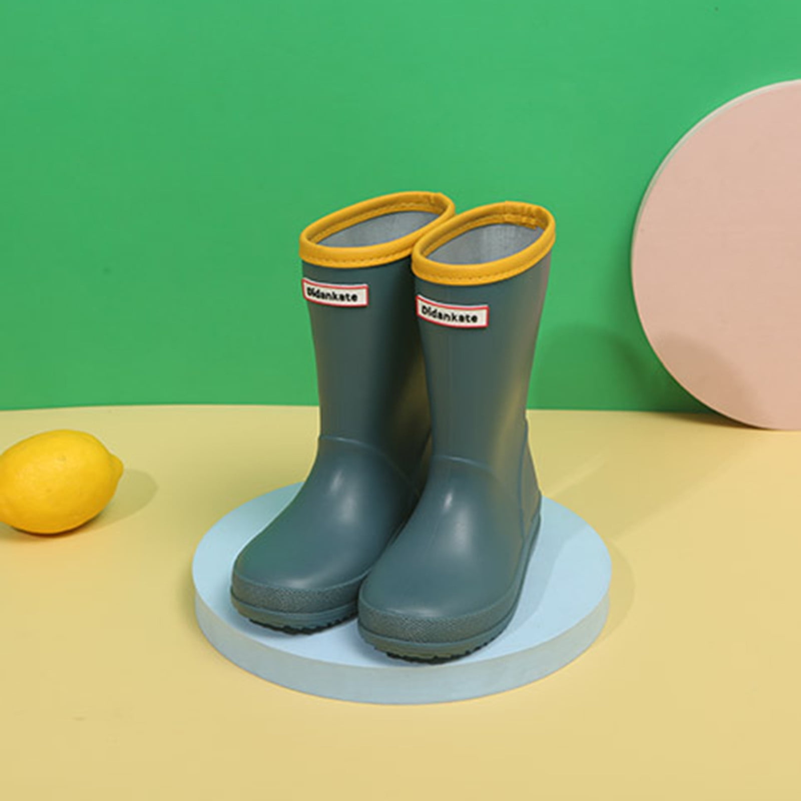 Girls Boys Unisex Kids Rain Boots Non Children Outdoor Shoe