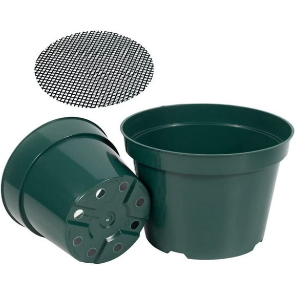 inches Nursery Pot Plant Grow Sturdy Flower pots in Bulk Price 20P Green