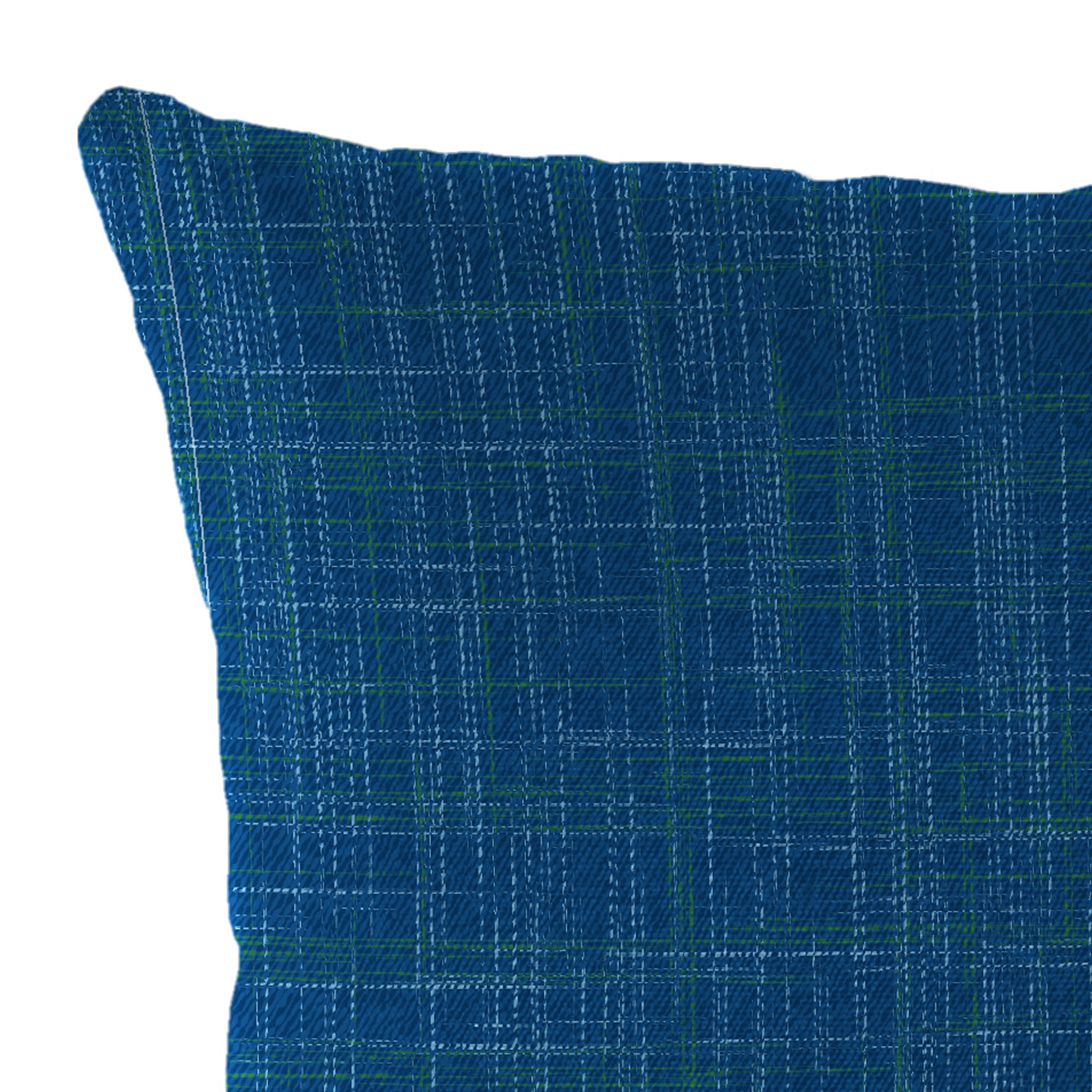 Jordan Manufacturing 16" x 16" Harlow Lapis Blue Solid Square Outdoor Throw Pillow (2 Pack)