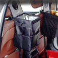 thumbnail image 3 of Cubo De Basura Para Coche Oxford Con Tapa Y Bolsillos Laterales Bolsa De Basura Para Coche Impermeable A Prueba De Fugas Organizador De Maletero Para Coche Suv Camión Minivan Auto Eigraketly VI008633-00, 3 of 7