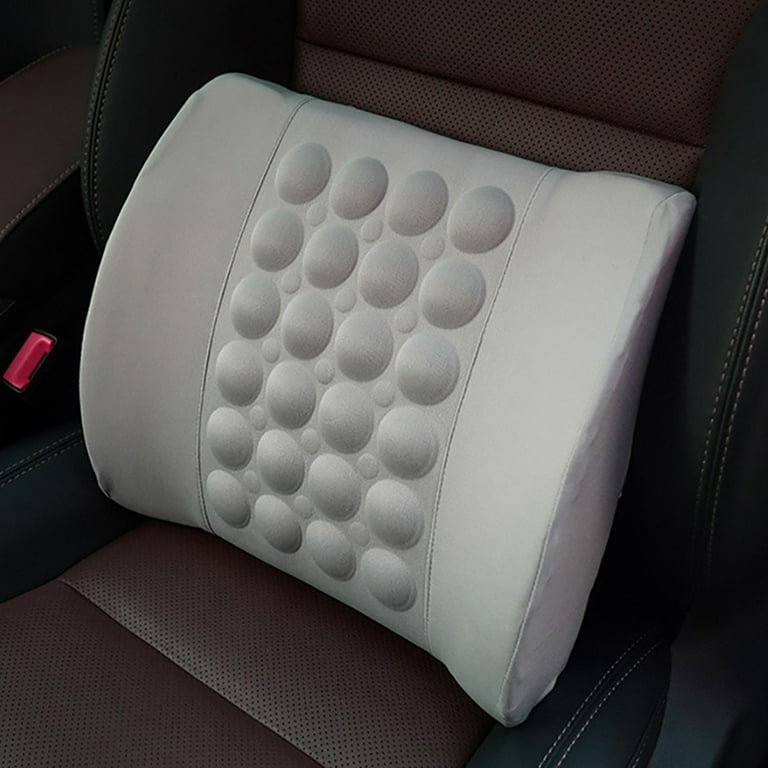 Black Back Massage Chair Car SUV Hot Seat / Home Cushion Neck Pain Waist  Support Massage Cushion Cover