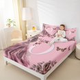 thumbnail image 4 of Erosebridal Ensemble de Draps Romantiques à Roses Format Grand Lit, Draps Grand Lit Lettre Initiale O, Ensembles de Draps Grand Lit Princesse de Conte de Fées, Microfibre Décorative pour la Chambre, 4 Pcs, 4 of 7