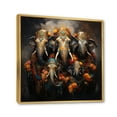 thumbnail image 2 of Designart "Guardians of the Spiritual World Thai Elephants" Animals Floater Framed Wall Decor, 2 of 7