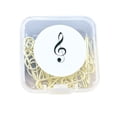 thumbnail image 1 of Trayknick 10Pcs/Set Paper Clips Colorful Smooth Music Symbol Shape Durable Rust Resistant Ticket Pins for Table, 1 of 13