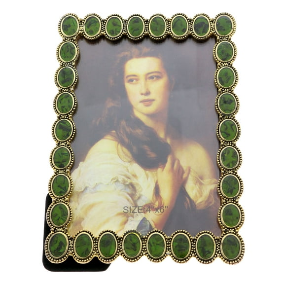 Mi Amore 4x6" display Picture-Frame Gold-Tone/Green