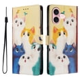thumbnail image 1 of FOXDOCK Funda Tipo Cartera para iPhone 16 Plus con Soporte y Correa – Diseño de Patrones Lindos, 1 of 6
