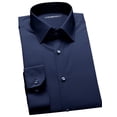 thumbnail image 6 of Youclos Men's Stretch Slim Fit Long Sleeve Shirt - Soft Long-Lasting Stretch Wear for Daily Commute and Business Casual, 6 of 6