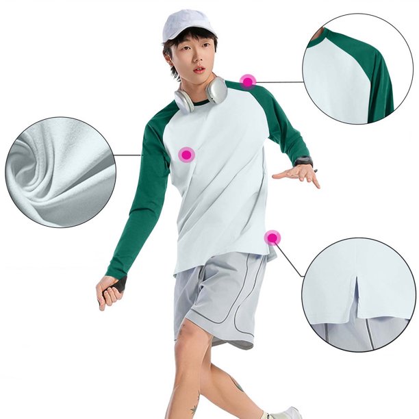 Blusas y camisas de manga larga con cuello redondo para hombre, color liso, para correr al aire libre, manga larga, cuello redondo, sudadera con capucha para ejercicio, top de poliéster para hombre.