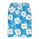 thumbnail image 5 of Ceisia Men's 2-in-1 Swim Trunks Blue Hibiscus Floral Print Quick-Dry Beach Shorts with Compression Liner Gifts, 5 of 6