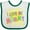 White and Green, variant on Inktastic I Love My Mommy Sun and Rainbow Letters Boys or Girls Baby Bib