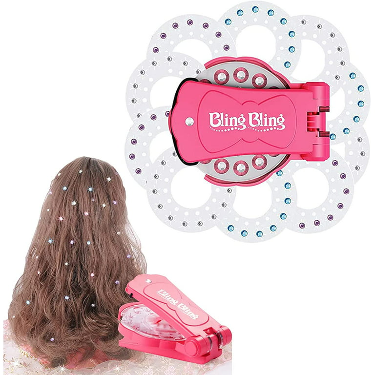 Hair Bedazzler Kit With 180 Hair Rhinestones, Hair Rhinestones Stamper Glam  Tool