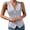 Gray, variant on Vest Sleeveless V Neck Button Front Solid for Women Sunny Weekend Seasonal Favorite Casual Dressing Daily Commute Everyday Outfit Season Shift Summer Outfits