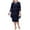 Navy, variant on Dress for Women 3/4 Sleeve Crew Neck Plus Size Embroidered Dresses Lace 2 Piece Blue Evening Gown for Women