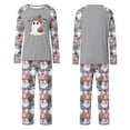 thumbnail image 4 of Halloween Family Pajamas Set Long Sleeve Crew Neck, Soft Matching Halloween Pajamas with Ghost Beanie Print, Cozy Family Halloween Pajama Set Sleepwear, 4 of 4