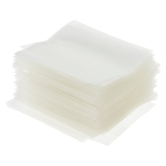 Raindrops 2000Pcs Transparent Rectangular PVC Shrink Wrap Bags for Heat Shrink Packaging and Storage