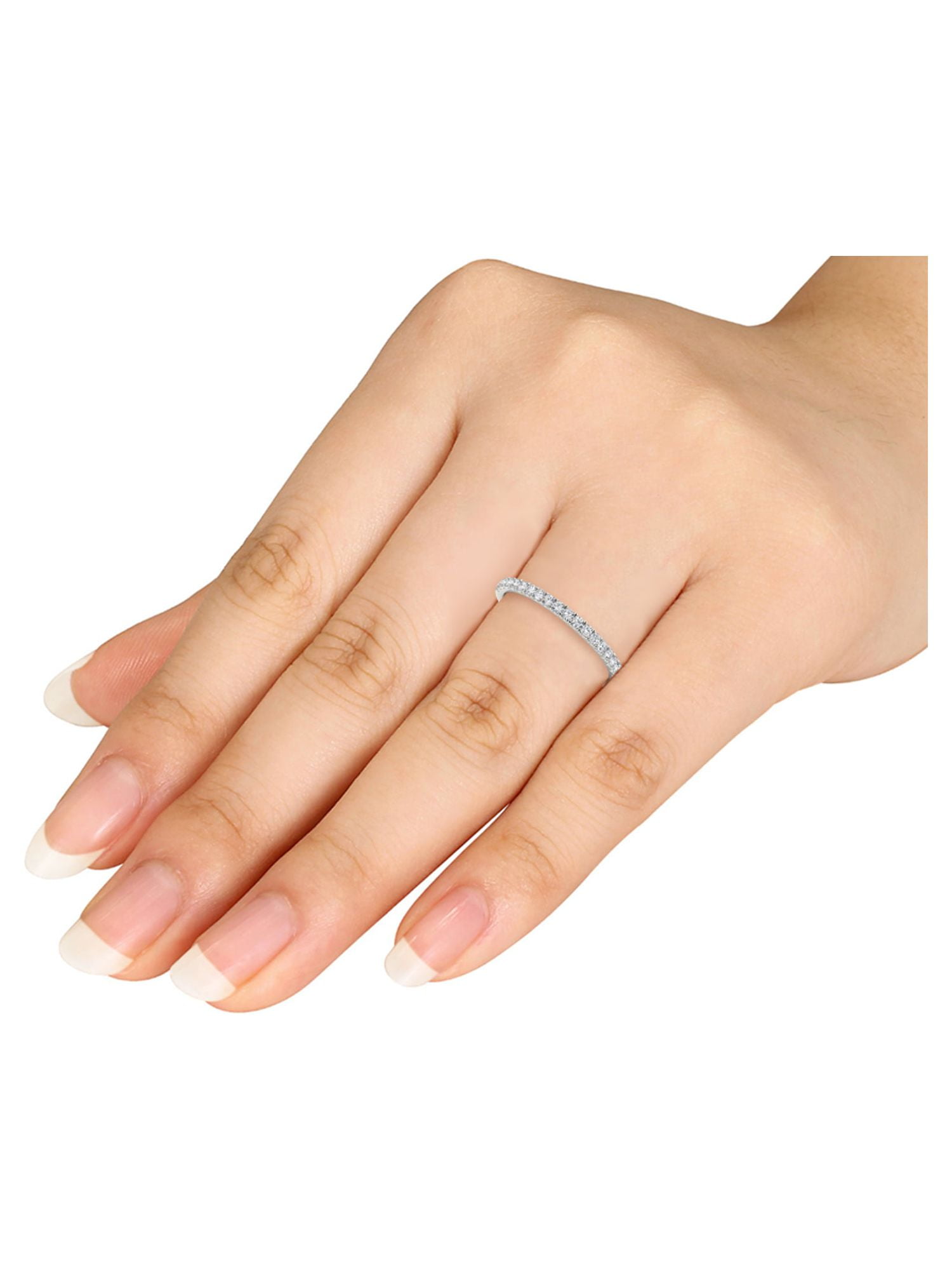 Imperial Women's 1/4Ct TDW Diamond 10K White Gold Wedding Anniversary Band