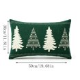 thumbnail image 3 of Btomtd Velvet Throw Pillow Cover 12 x 20 Inch, Christmas Embroidered Pillow Cases, Holiday Decorative Cushion Cover for Xmas Sofa Couch, B, 3 of 7