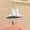 thumbnail image 2 of Plastic Corner Shelf Wall Mounted Punch Free Corner Storage Rack Corner Shower Shelf, 2 of 8