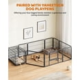 thumbnail image 6 of Alden Design 24 Inch Divider Dog Kennal with Slide Out Tray, Black, 6 of 7