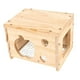 thumbnail image 5 of Casa de madera para pájaros para interior de jaula, nido de invierno, caja nido decorativa de madera para periquitos, cotorras, agapornis, pinzones y, 5 of 9
