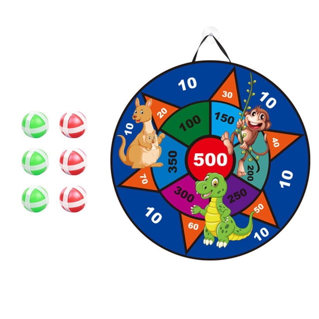 Juego De Tablero De Dardos Grande, Juego De Tablero De Dardos Clásico Para Niños Con 8 Bolas Adhesivas Y Bolsa De Almacenamiento, Gancho Y Ventosa, Regalos Para Niños Speravity FN007107-01