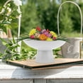thumbnail image 3 of LEORX Flower Holder Vase Simple Artistic Design White 1 Set, 3 of 8