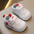 thumbnail image 5 of Ramiter Sneakers for Girls Autumn New Children Walking Shoes for Boys and Girls Baby Soft Sole Non Slip Breathable Sports Shoes Baby Shoes Girl,Red, 5 of 5