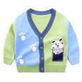 thumbnail image 5 of Esaierr Kids Toddler V-Neck Knitted Cardigan Outwear for Boys Button Soild Long SleeveKnitted Baby Knit Sweaters Jacket Coats for 1-7 Years, 5 of 7