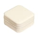thumbnail image 1 of Joyero organizador de joyas, caja de anillos, joyero de cuero, caja de almacenamiento de joyas, estuche de viaje para anillos, pendientes blanco, 1 of 9