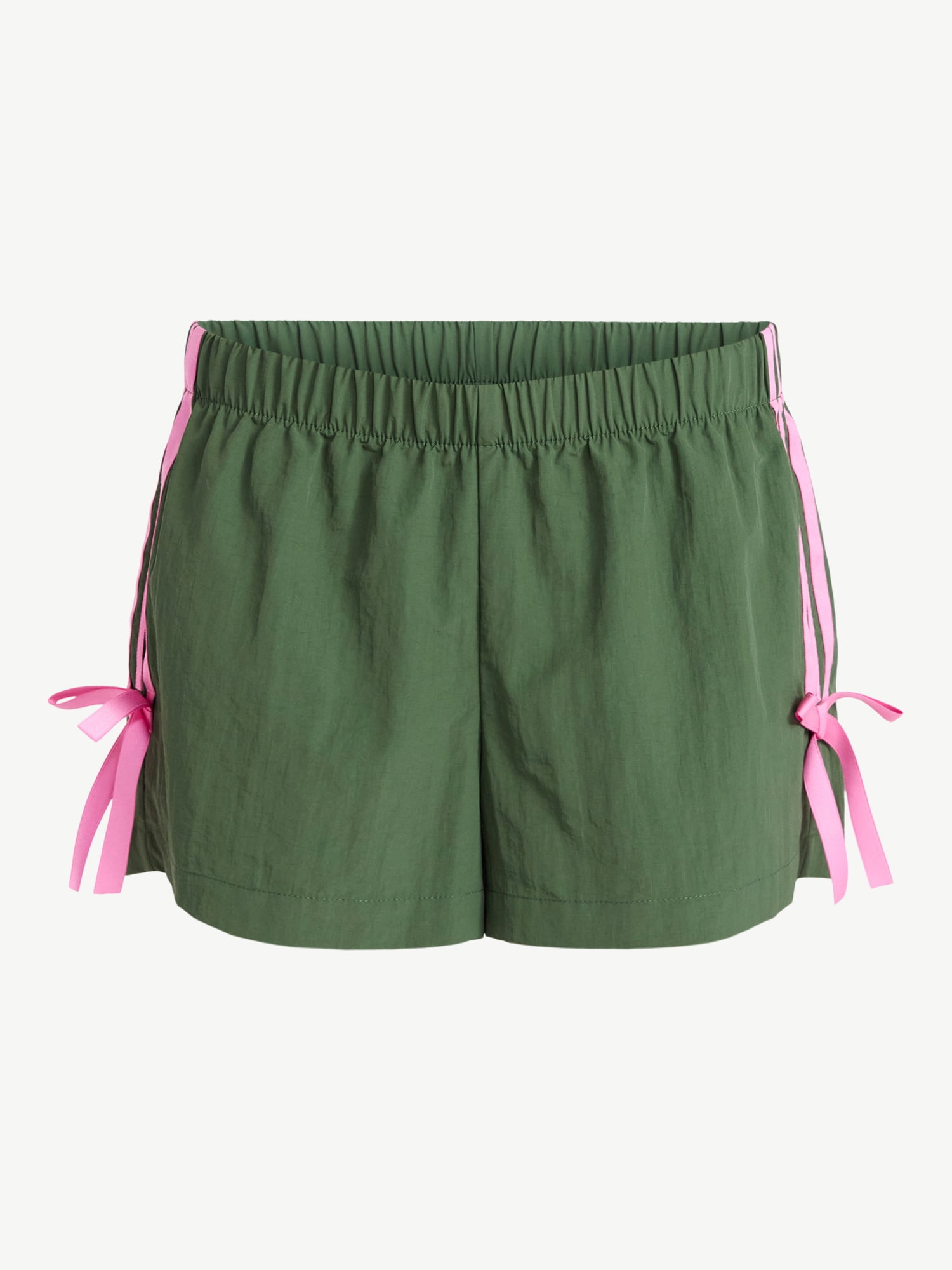 No Boundaries Side Stripe Track Shorts, 3'' Inseam, Women’s XXS-XXL