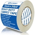 thumbnail image 1 of Cinta adhesiva para alfombras KAIWO, resistente, doble cara, 10 cm x 27 m, color blanco, 1 of 7