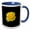 Blue/White, variant on 3drose, Beautiful Yellow Rose Isolated Vector Art, 11oz Two-tone Yellow Mug
