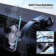 thumbnail image 1 of Car Phone Holder Mount For Dashboard, Upgraded Handsfree Cell Phone Stand Holder For Car Dashboard, Compatible With Iphone Samsung Android Cell Phones, 1 of 3