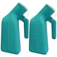 thumbnail image 6 of 2 Pack Green 32oz./ 1000ml Thick Firm Male Urinal Urine Bottle with Replacement Lids, 6 of 10