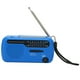 thumbnail image 5 of Radio solar con manivela AM FM SW1 SW2, linterna LED multibanda para camping, radio de emergencia para exteriores, color azul, 5 of 14