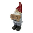 thumbnail image 5 of Northlight 17" Gnome with Welcome Sign Outdoor Garden Statue, 5 of 5