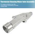 thumbnail image 4 of Engine Coolant Thermostat Housing Assembly for Fiat Palio 2004-2011 92089884 Metal Silver Tone, 4 of 7