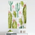 thumbnail image 1 of Hawaii Tapestry, Watercolor Look Pattern of Exotic Cacti and Roses with Little Triangles, Fabric Wall Hanging Decor for Bedroom Living Room Dorm, 5 Sizes, Multicolor, by Ambesonne, 1 of 1