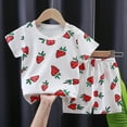 thumbnail image 3 of Odeerbi 0-6 Años Niño Niña Conjunto de Verano Estampado Camiseta Manga Corta de Algodón Shorts Conjunto de Dos Piezas, 3 of 3