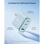 Anker Nano Charger, Ultra-Fast 70W Output 3-Port USB C Charger Block, Fast Charging, Compact and Stylish,
